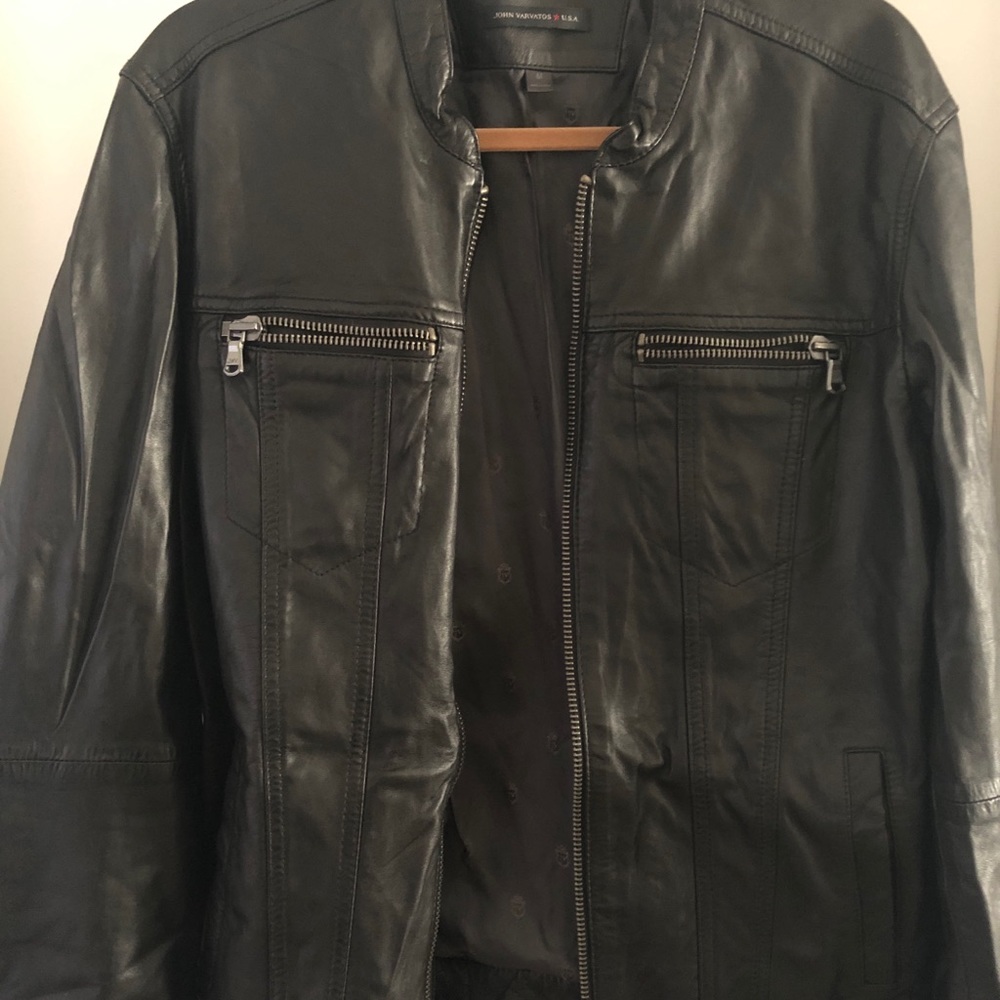 Brand new (unworn) John Varvatos Leather Jacket
